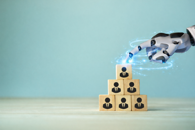 Simbolic image of AI tools changing hiring process